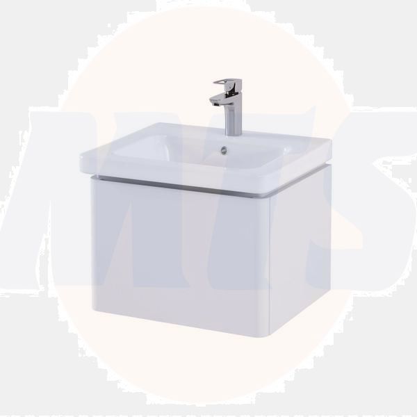 RAK Resort 500 Single Draw Bsn Unit In Matt White RAKRSTWBU50600 Bathroomsuites