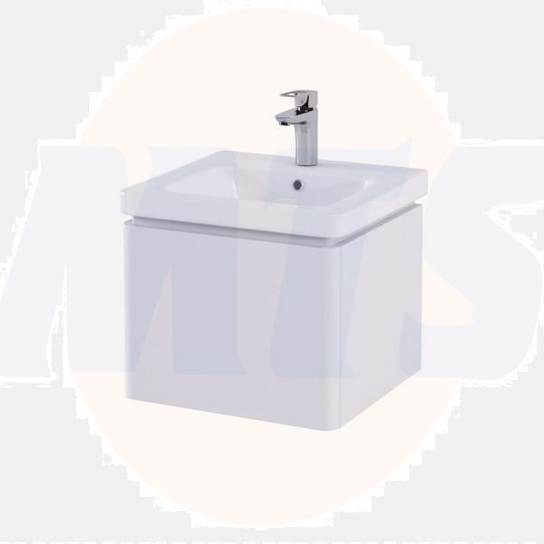 RAK Resort 550 Single Draw Bsn Unit In Matt White RAKRSTWBU55600 Bathroomsuites