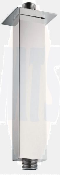 RAK 250Mm Rectangular Brass Ceiling Arm Cp RAKSHW0002 Bathroomsuites