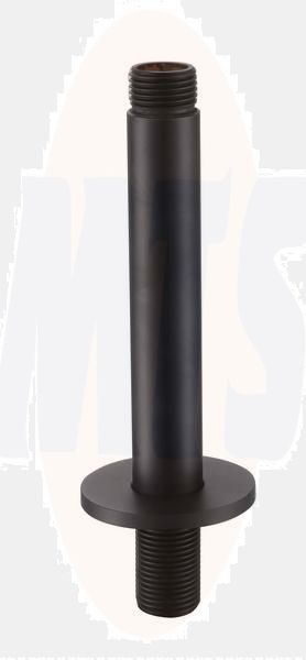 RAK 250Mm Brass Ceiling Arm Round In Black RAKSHW0004B Bathroomsuites