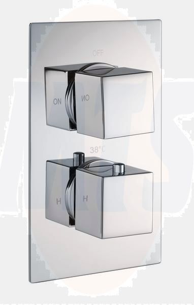 Sq Single Outlet 2Handle Therm Conc Shwr Valve RAKSHW3201S Bathroomsuites