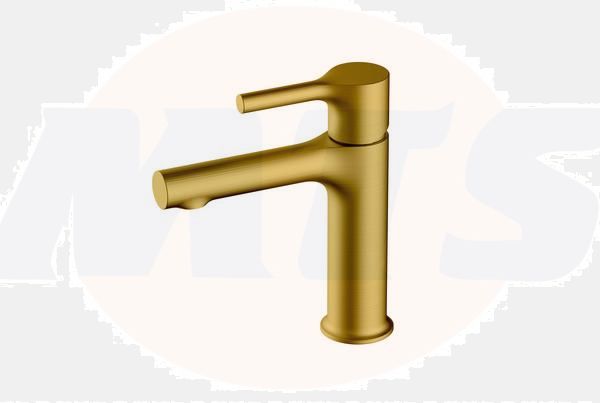 RAK Sorrento Standard Bsn Mxr In Brushed Gold RAKSOR3001G Bathroomsuites
