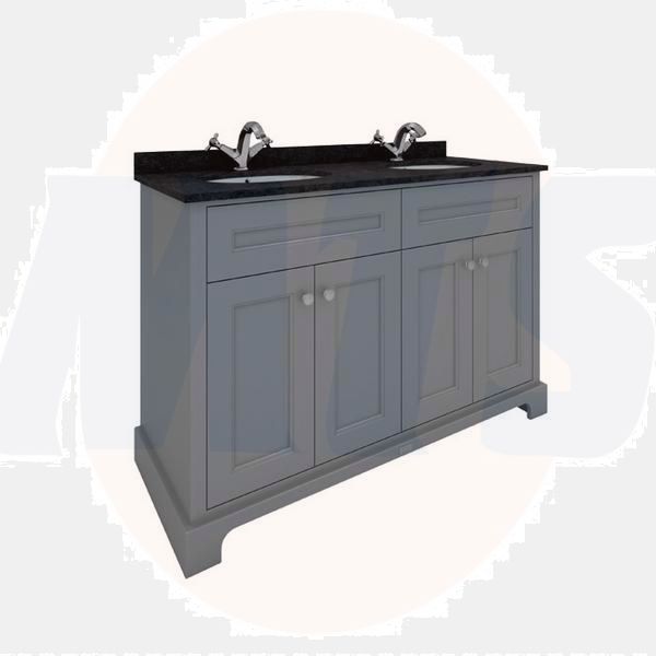 RAK Washington 1200Mm Double Bsn Unit In Grey RAKWBU120503 Bathroomsuites