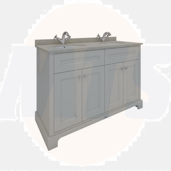 RAK Washington 1200Mm Double Bsn Unit In Greige RAKWBU120505 Bathroomsuites