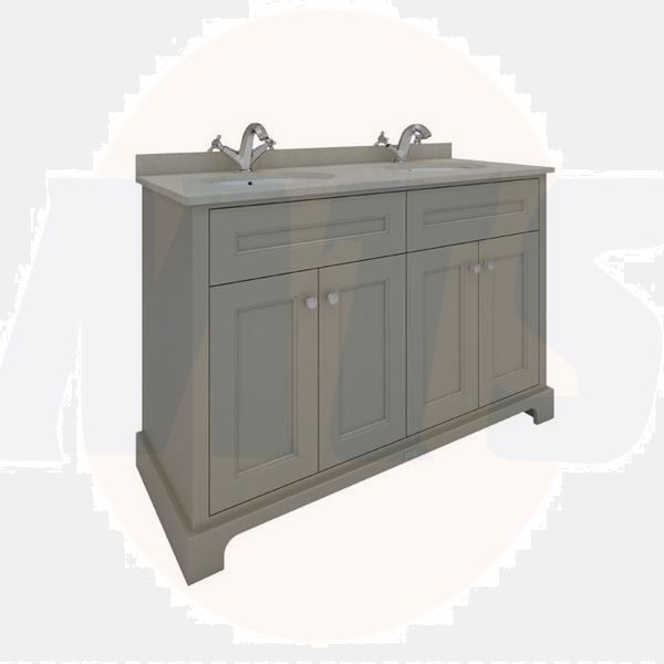 RAK Washington 1200Mm Double Bsn Unit Cappucino RAKWBU120514 Bathroomsuites