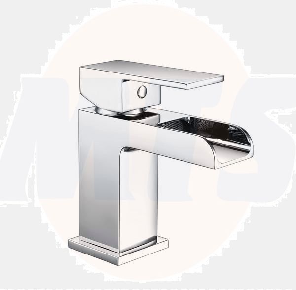 RAK Cubis Waterfall Mono Bsn Mxr (No Waste) RAKWFF3001 Bathroomsuites