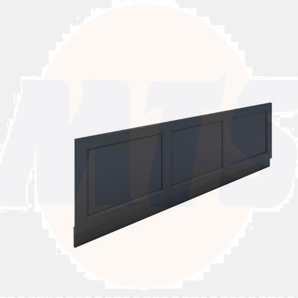 RAK Washington 1700 Bath Front Panel In Black RAKWFP170504 Bathroomsuites