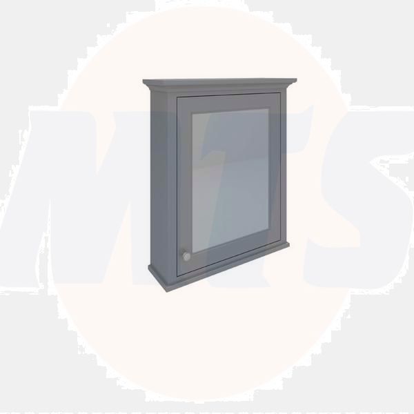 RAK Washington 600Mm Mirror Cabinet In Grey RAKWMC60503 Bathroomsuites