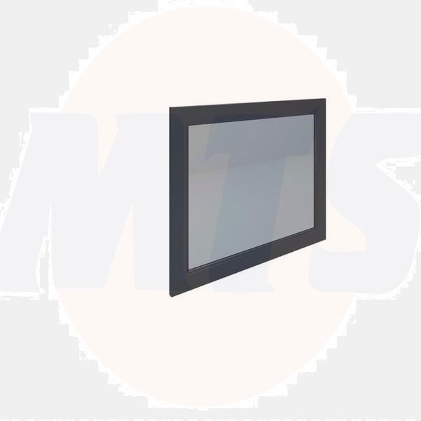 RAK Washington 800Mm Flat Mirror In Black RAKWMR80504 Bathroomsuites