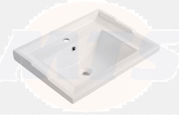 RAK Washington 60Cm Drop In Bsn 1Th RAKWTN60BAS1 Bathroomsuites