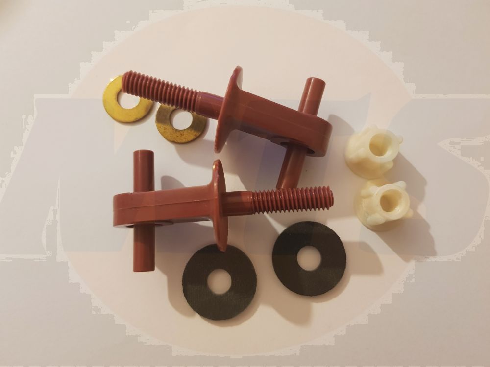 Twyford Capricorn Plastic Toilet Seat Hinges DAMASK MTS349