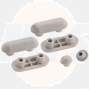 Keramag Plus4 - Renova Nr. 1598123 buffers round and oval Toilet Seat and Buffers