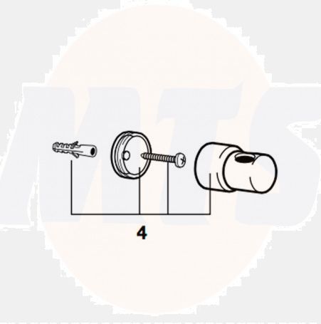 Roca AG0041300R - Kit Fixing Tubes Columns Shower Refill 