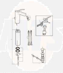 Roca ag0047807r - Kit Cartridge Repair vict-t V1 To V2 Spare - Tap - Griferia Original - griferias