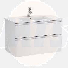 Roca Unik The Gap Compact 2 Drawer 600mm Glossy White A851495806