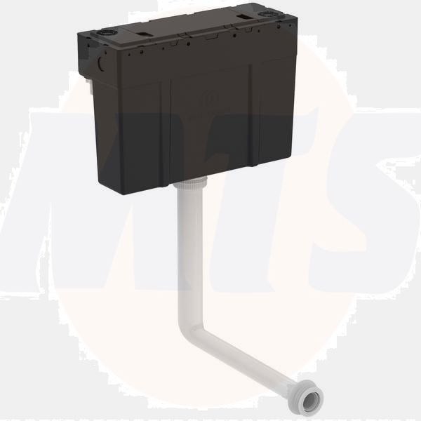 Ideal Standard S332767 Conceala 3 cistern, pneumatic actuation, 6/4 litre dual flush, easy adjustable to low water volumes for water saving, internal overflow, flushpipe included. No button / flushplate. Side, bottom and top supply options available