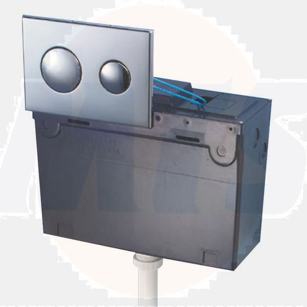 Ideal Standard  Conceala 2 cistern delay fill 4.5/3 or 4/2.6 litre dual flush valve bottom supply and internal overflow, no flushplate  S363667