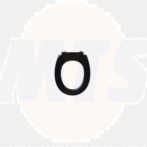 Armitage Shanks Contour 21 Small Toilet Seat with Fixings  No Cover Black  S405766