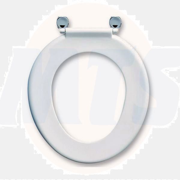 Toilet seat Armitage Shanks Toilet Bakasan toilet seat  with stainless steel rod and chrome plated pillar hinges S406301