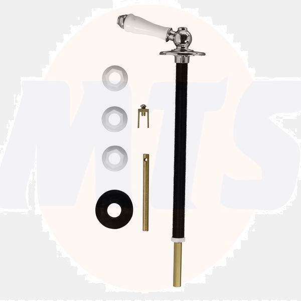 Ideal Standard  Traditional concealed cistern lever - white porcelain and chrome plated  S439501
