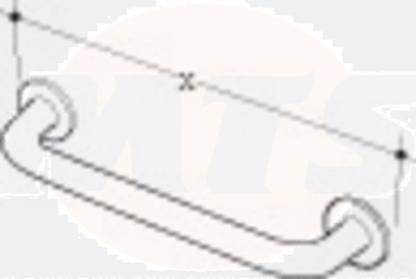 A/Shks S6453AC Con21 Str Grab Rail Wht 50cm