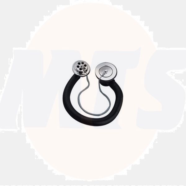 Armitage Shanks Slotted Basin Waste with Plastic Plug Chain and Stay - Chrome - S8800AA