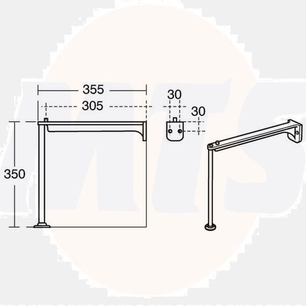 A/Shanks S9281MY 900mm S/S Leg Set