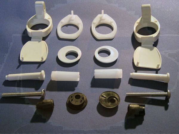 S9727SW Armitage Shanks Seat and Cover Hinge Set / Hinges For Armitage Shanks Toilet Seat and Cover / Hinge Set S9727SW  
