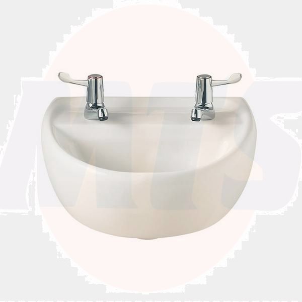 Twyford.SA4152WH.Sola.Medical.Basin.400.2TH....