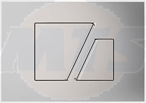 SANIT PUSH PLATE S707 ALPINE WHITE 16.707.01