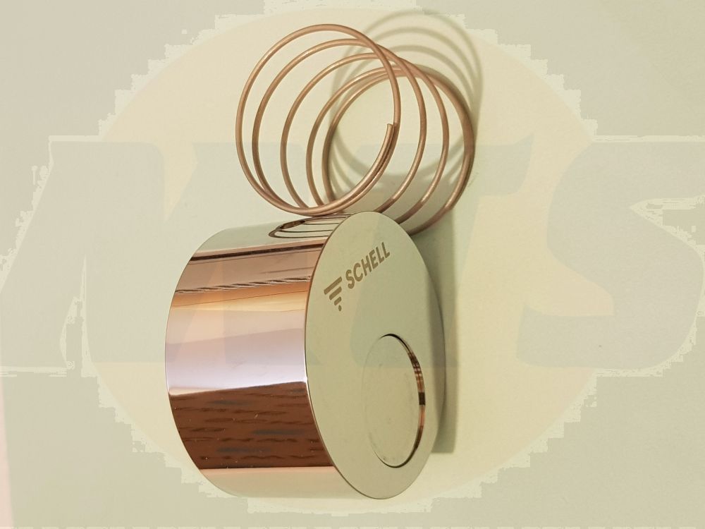 SCHELL push-button with spring for WC flushing system SILENT ECO chrome