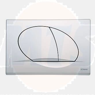 Schwab Concealed Cistern 189 /198 Flush Plate 257421 / 3838912027801 Matt chrome