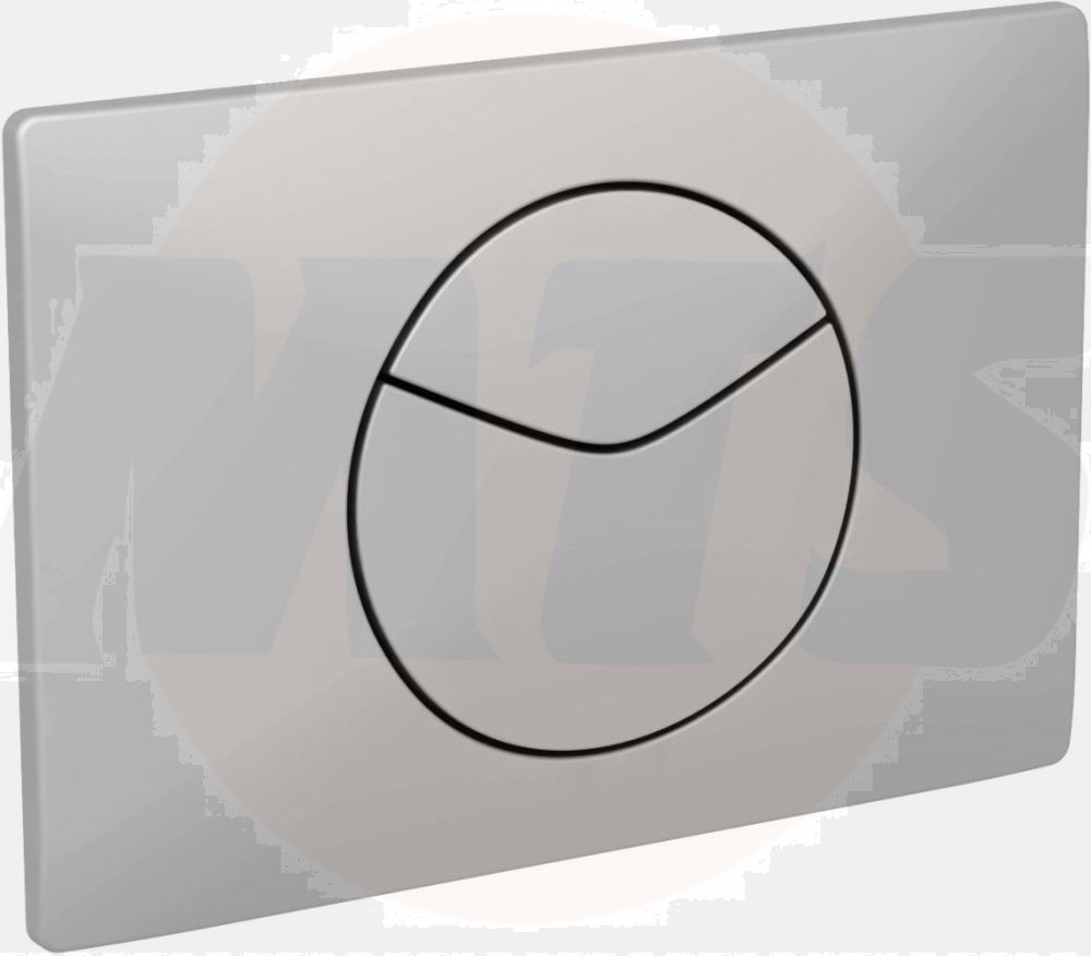 Schwab Point Duo, flush plate with two buttons, matt chrome 5846021