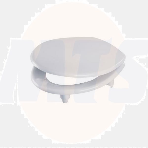 Celmac SCI11WY White Celeste Pro Raised Toilet Seat & Cover with Chrome Hinges 5024139038753