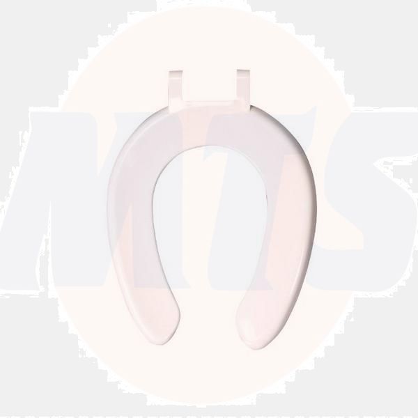 Celmac.SCR53WH.Crescent.Seat.Only.(SS.Ftgs).Wht...