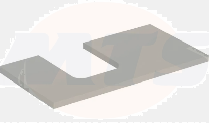 Geberit ONE washtop, left cut-out, for lay-on washbasin, bowl shape: B=105cm, H=3cm, T=47cm, greige / matt coated  505.294.00.7