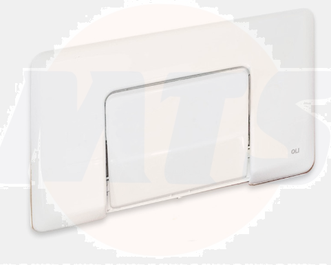 Régiplast / OLI  - Diamante White control flush  plate 114583/ 050023
