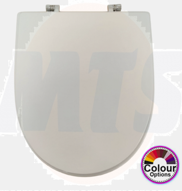 Simas Luna Toilet Seat & Cover Polyester Resin S417P01/E - White- NOT ORIGINAL