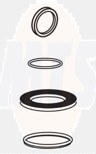 MEPA sealing set 590744, for concealed cistern Sanicontrol type A12/E11/E21/E31