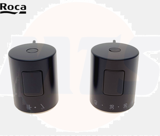 ROCA AG02216NBR VICTORIA-T - THERMOSTATIC CROSSOVER AND FLOW KIT FOR BLACK SHOWER COLUMN.