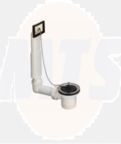 Waste and overflow comb. 1 1/2 x 114,5 Plastic / white 100834/ 7462.71