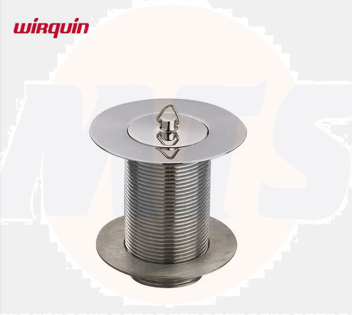 Wirquin long/solid sink waste 1 1/2in Chrome Plated C50270