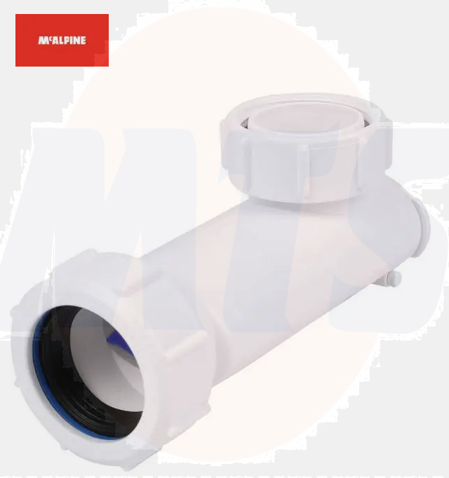 McAlpine WHB-1 wash hand basin space saver bend with silicone valve 1.1/4