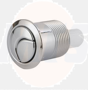 Cersanit Toilet Chrome Dual Flush Push Button
