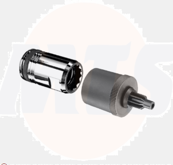 Schell 007000699 QUICK adapter plug-in technology With socket for plug element at 30° pitch. Outer diameter suitable for accommodating the push rosette. Low stress corrosion cracking due to galvanised surface and stress-free plug connection