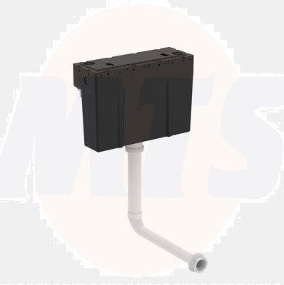 Ideal Standard S332767 Conceala 3 cistern, pneumatic actuation, 6/4 litre dual flush, easy adjustable to low water volumes for water saving, internal overflow, flushpipe included. No button / flushplate. Side, bottom and top supply options available