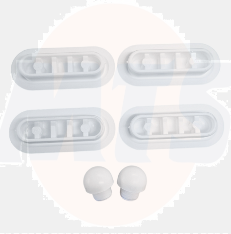 Haro 404492 Seat Buffer Pads for Toilet Seats White /  1001940000