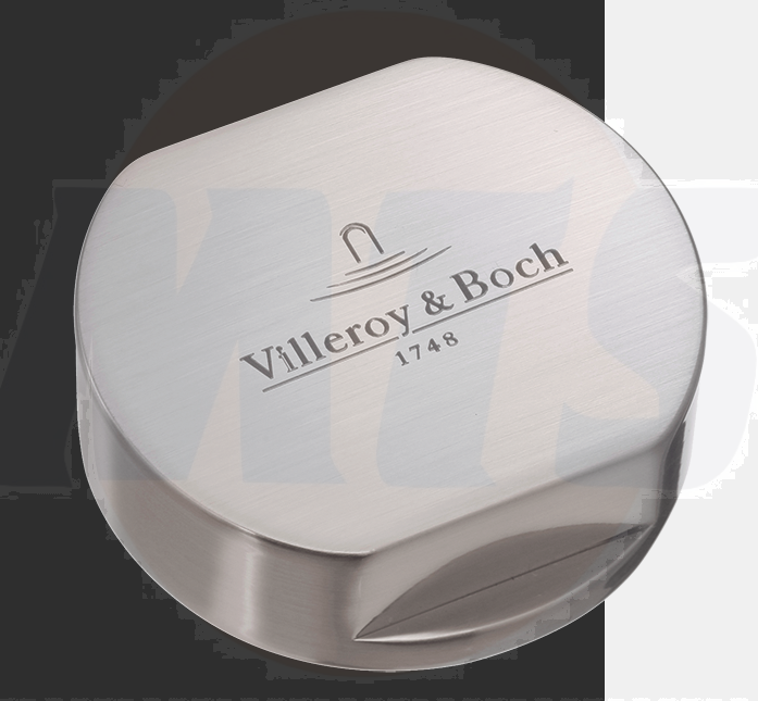 Villeroy & Boch 940526L7 Cover cap for turn lever, brushed stainless steel
