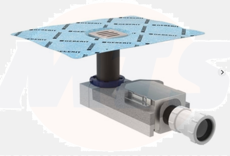 Geberit Floor Shower Drain 50mm 154.054.00.1 Steel