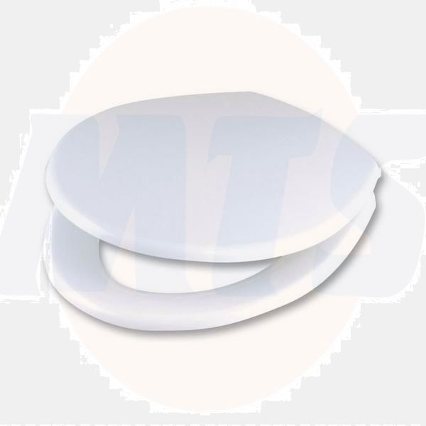 Wirquin Celmac EMERALD - Toilet seat and Cover Top Fix hinges SEM18WH white 5017134116212